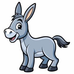 silhouette of a donkey, donkey vector illustration, animal vector art, donkey silhouette, pet vector icon, eps, donkey cartoon