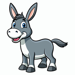 silhouette of a donkey, donkey vector illustration, animal vector art, donkey silhouette, pet vector icon, eps, donkey cartoon