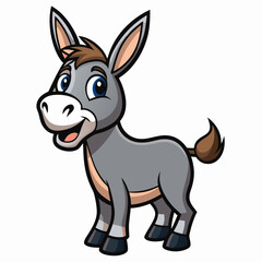 silhouette of a donkey, donkey vector illustration, animal vector art, donkey silhouette, pet vector icon, eps, donkey cartoon
