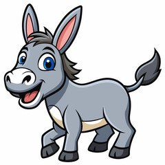 silhouette of a donkey, donkey vector illustration, animal vector art, donkey silhouette, pet vector icon, eps, donkey cartoon