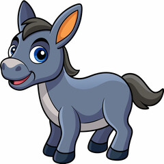 silhouette of a donkey, donkey vector illustration, animal vector art, donkey silhouette, pet vector icon, eps, donkey cartoon