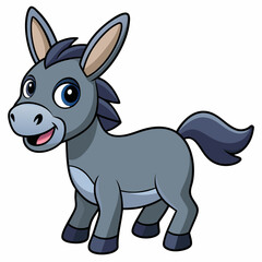 silhouette of a donkey, donkey vector illustration, animal vector art, donkey silhouette, pet vector icon, eps, donkey cartoon