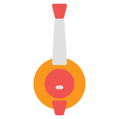 Banjo Icon in Flat Style