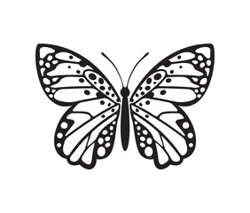beautiful flying butterfly icon vector illustration