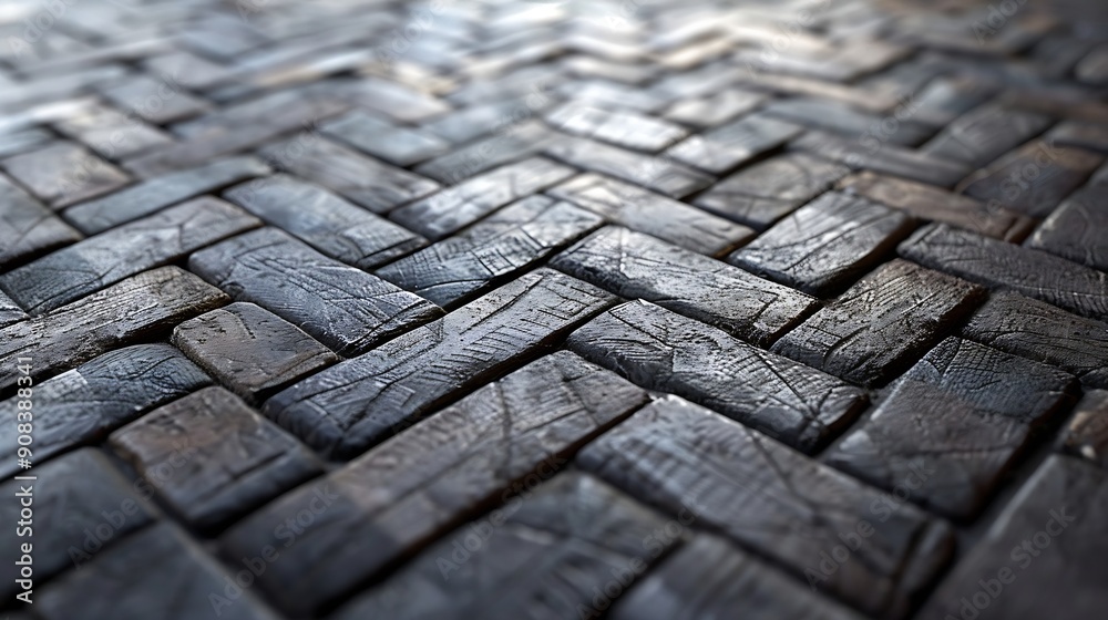 Poster herringbone floor texture wall pattern sidewalk flooring pavement paper footpath wallpaper material 