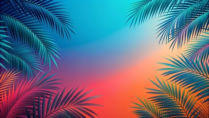 Tropical Oasis: A Burst of Color in a Summer Paradise  AI Generated