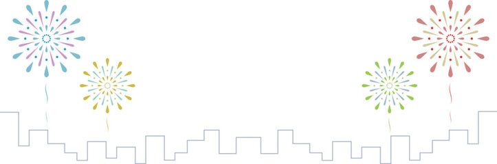 打ち上げ花火のフレーム