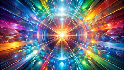 Prismatic Symphony: A Kaleidoscope of Light and Color  generative AI