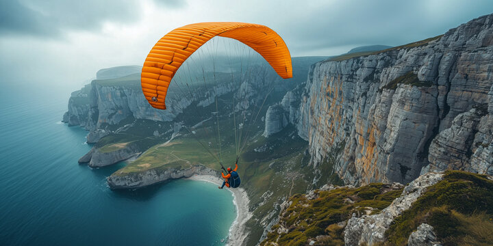 Extreme sports - base jumping, parachuting