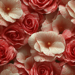 縞模様のバラのテクスチャパターン