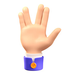 Vulcan Salute Hand Gesture