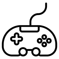 Game Controller Icon in Line Style