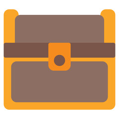 Treasure Icon in Flat Style