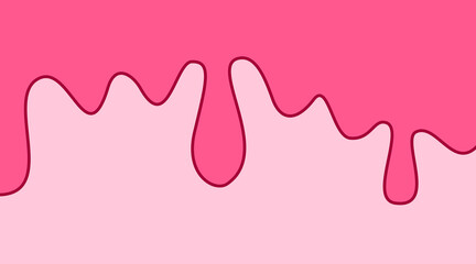Pink wave Background with comic style. pink fluid background. cute pink liquid background. abstract pink wavy fluid background.