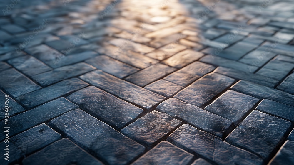 Poster herringbone floor texture wall pattern sidewalk flooring pavement paper footpath wallpaper material 