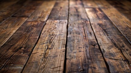 Old and newly sanded wooden floor made of wooden planks : Generative AI