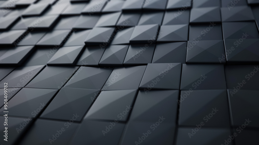 Poster abstract geometric pattern background with black triangular shapes creating a modern and dynamic des