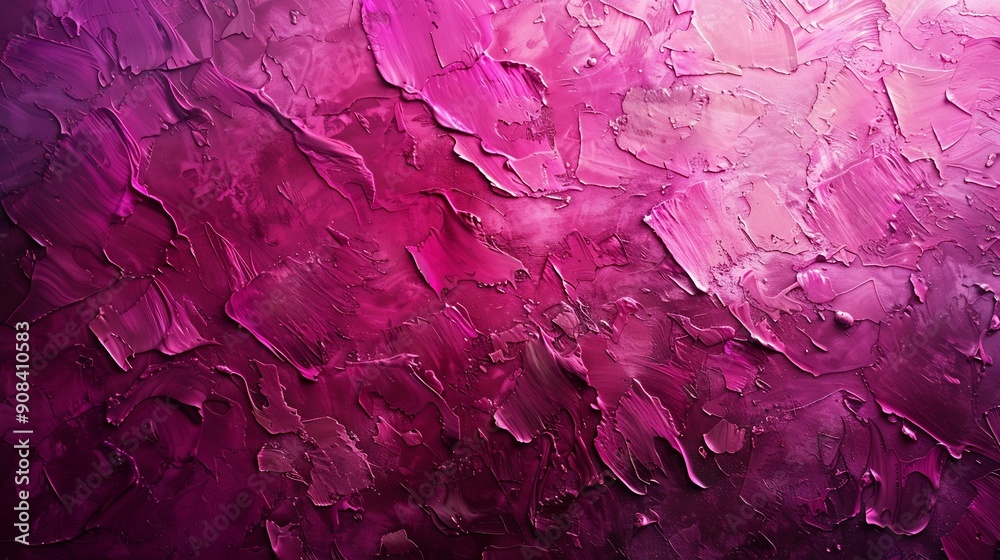 Poster Abstract viva magenta painted texture as background with copy space Shiny pattern in trendy color 2023 year Viva Magenta Vintage blank backdrop : Generative AI