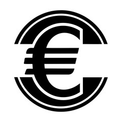 Europe European currency eur line icon and vector illustration suitable for apps and websites UI