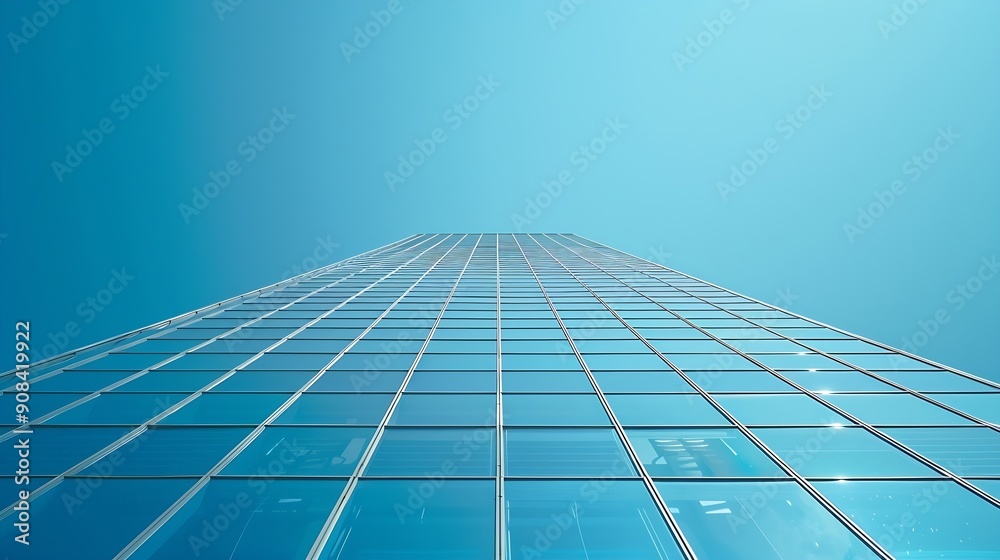 Poster blue sky background wallpaper copy space architecture white urban design exterior construction facad