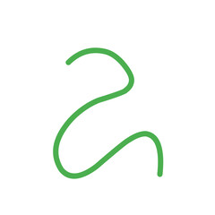 Fototapeta premium green wave line