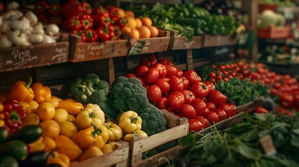 local organic vegetable store greengrocer small business : Generative AI