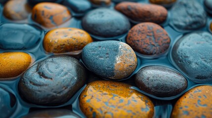 Therapeutic stone textures with health and wellness benefits