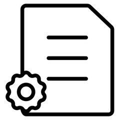 Content Management Icon in Line Style