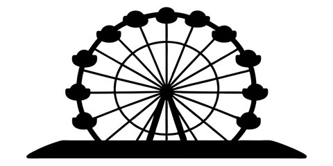 Stunning Ferris Wheel Silhouette Designs for Unique Wall Art and Decor