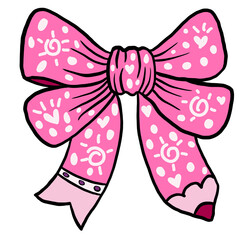 Pencil Coquette Bow