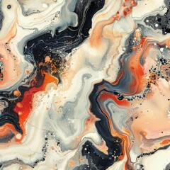 Abstract Swirling Liquid Art
