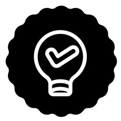 Brainstorm Icon in Solid Style