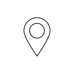 location icon isolate on white background.