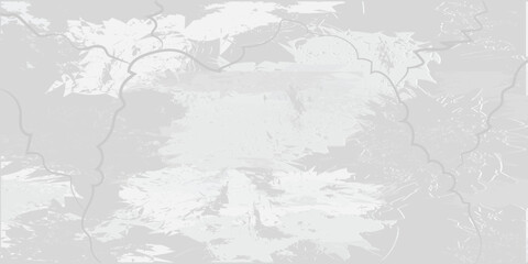 Crack light gray concrete texture. Broken cement wall or floor background with cracks, scratches and chips. Horizontal stone grunge texture. 3d realistic vector illustration
