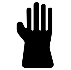 Hand Gloves Icon in Solid Style