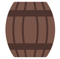Barrel Icon in Flat Style