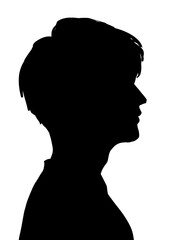 男性横顔シルエット