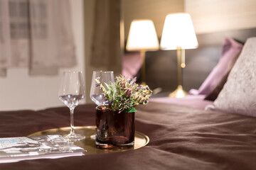 寝室のイメージ 就寝前にワインを一杯