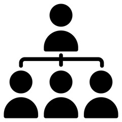 Boss Icon in Solid Style