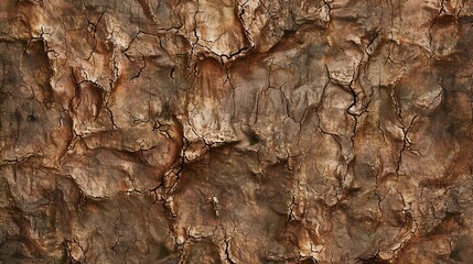 Close-up of a weathered tree trunk with deep cracks and natural texture.