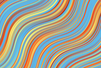 Multicolor wave lines abstract background