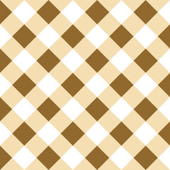 Cute fashion seamless pattern in style of picnic. Scottish tartan gingham plaid graphic texture for fabric, wrapping paper, package, banner, card. Classic textile print imitation vector background.