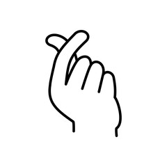 love's hand icon, hand character