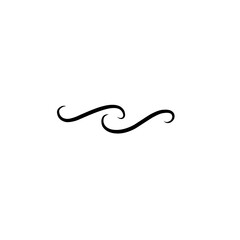 Swirl ornament stroke decoration 