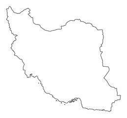 Iran outline map