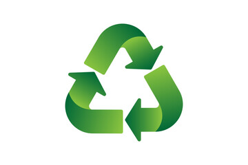 Obraz premium recycle symbol icon vector