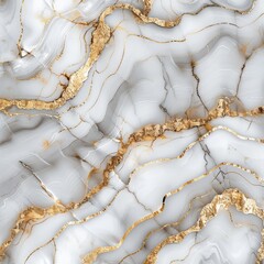 White Marble with Golden Veins