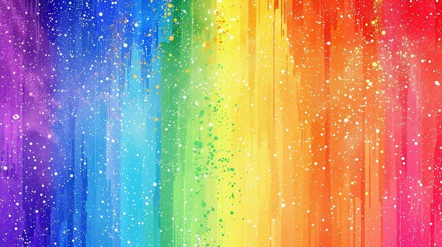 A vibrant rainbow background with bright, vivid colors seamlessly blending into each other, creating a joyful and uplifting atmosphere, perfect for celebrations, inclusivity themes, and colorful