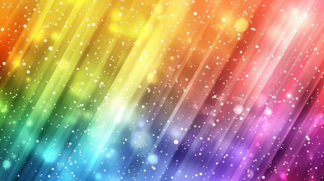 A vibrant rainbow background with bright colors blending seamlessly into each other, creating a joyful and uplifting atmosphere, perfect for celebratory events, inclusivity themes, and colorful