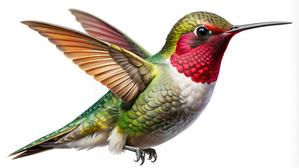 Fototapeta premium Hummingbird, calibri. Bird of paradise. Generative Ai. 
